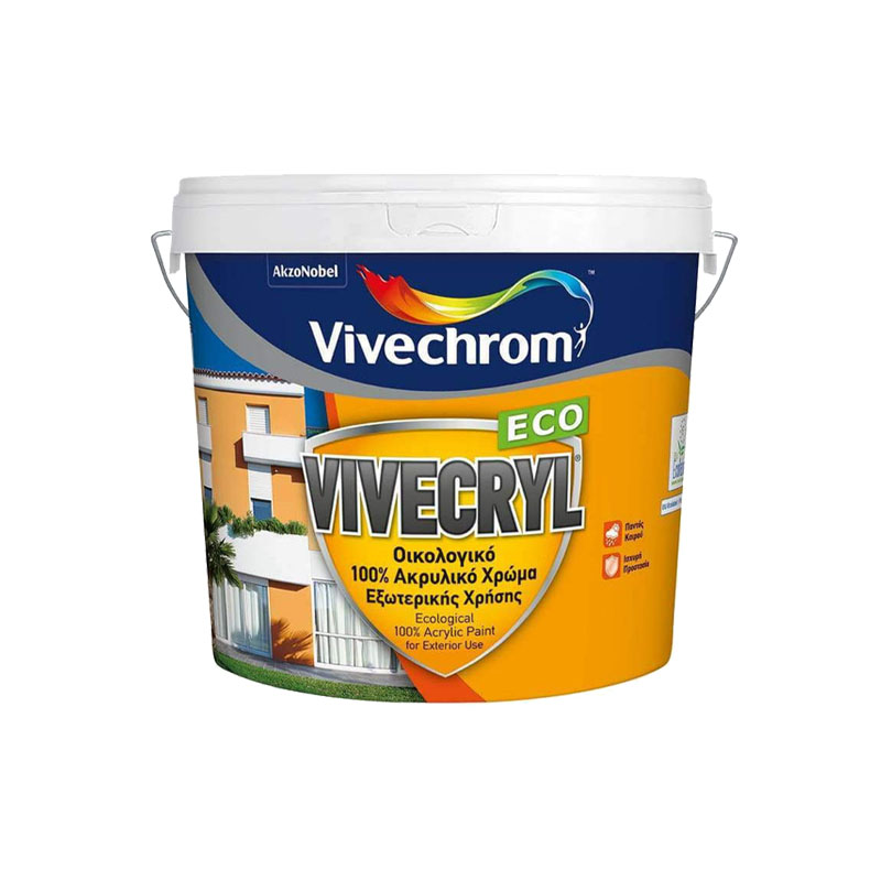 Vivecryl Eco Οικολογικό Ακρυλικό Χρώμα Εξωτερικού Χώρου