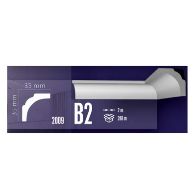 Κορνίζες Πολυστερίνης Fragmat B2 35mm X 35mm X 2m