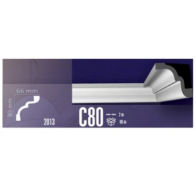 Κορνίζες Πολυστερίνης Fragmat C80 66mm X 80mm X 2m