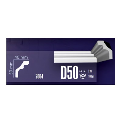 Κορνίζες Πολυστερίνης Fragmat D50 40mm X 50mm X 2m