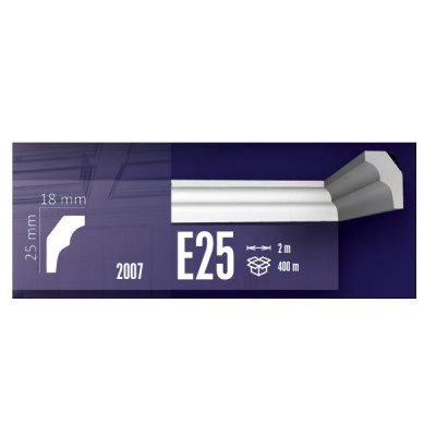Κορνίζες Πολυστερίνης Fragmat E25 25mm X 18mm X 2m