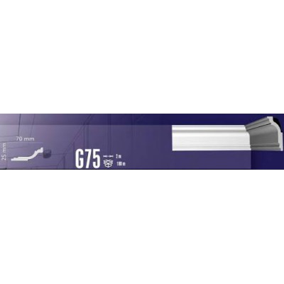 Κορνίζες Πολυστερίνης Fragmat G75 70mm X 25mm X 2m