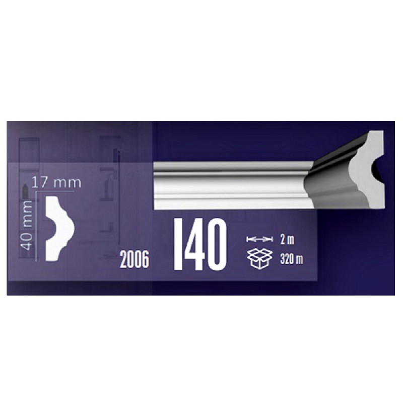 Κορνίζες Πολυστερίνης Fragmat I40 17mm X 40mm X 2m