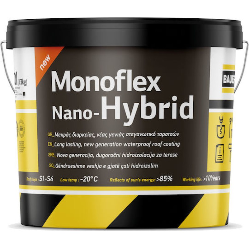 Monoflex NanoHybrid-Υβριδικό Ελαστομερές Στεγανωτικό Ταρατσών