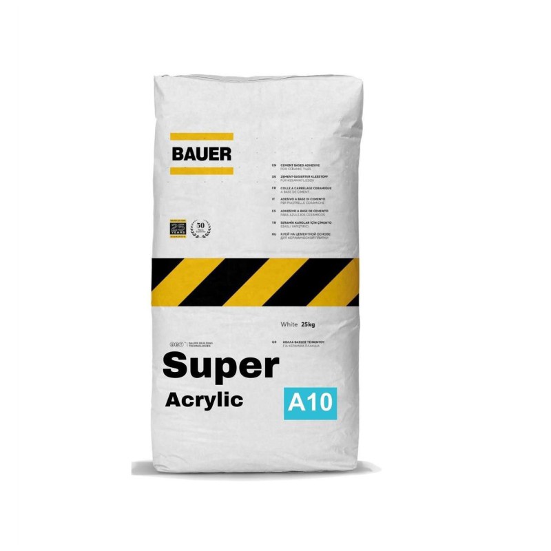 Super Acrylic-Ρητινούχα Κόλλα Πλακιδίων Τσιμεντοειδούς Βάσης 25kg