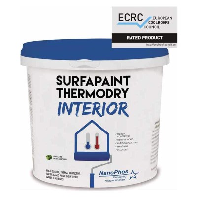 SurfaPaint ThermoDry Interior-Θερμοπροστατευτικό Ακρυλικό Χρώμα για Εσωτερικές Επιφάνειες 