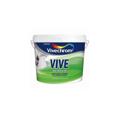 Vive Acrylic Ακρυλικό Χρώμα Εξωτερικής Χρήσης